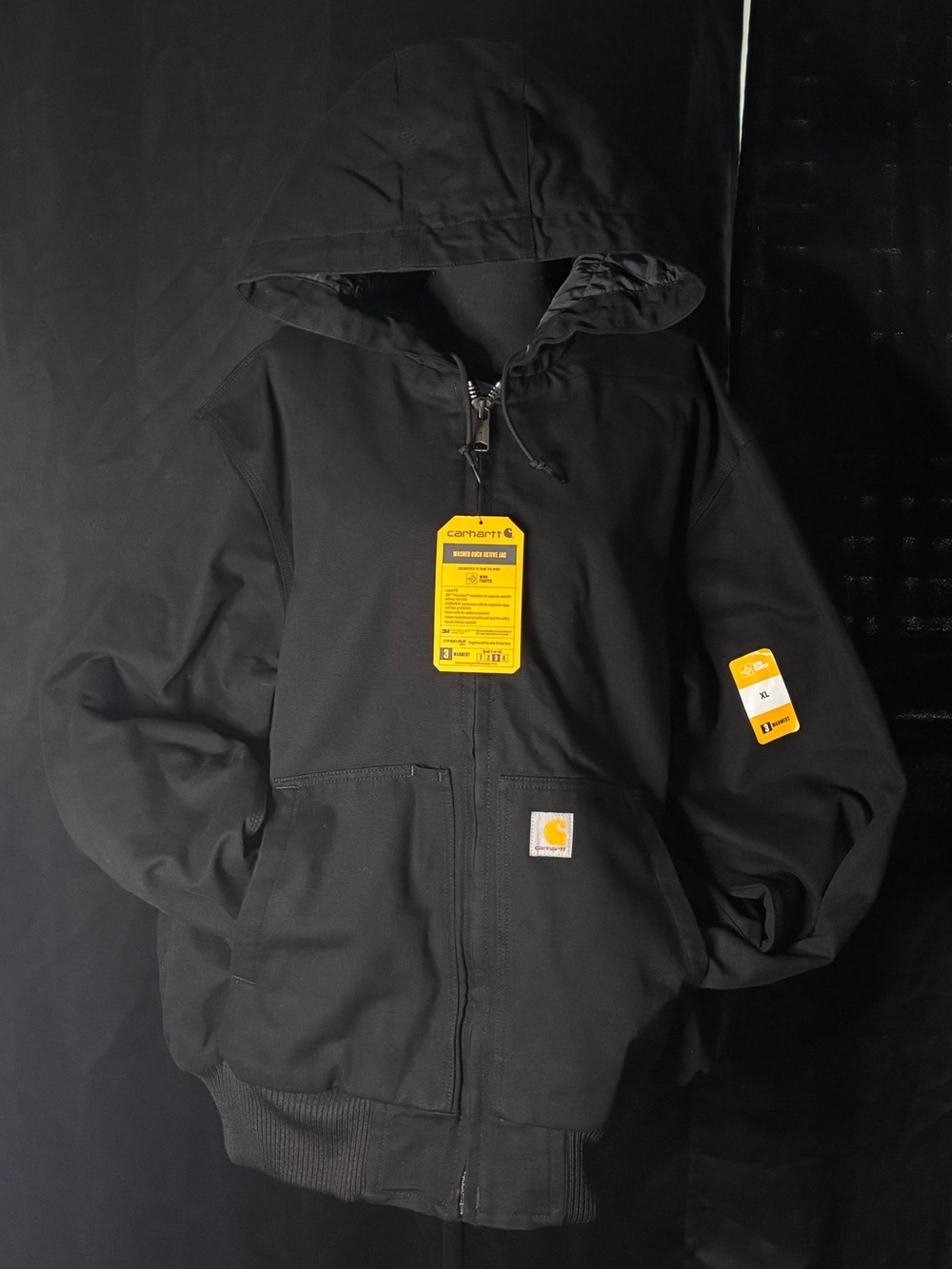 Carhartt Black Hooded Heavyweight Jacket